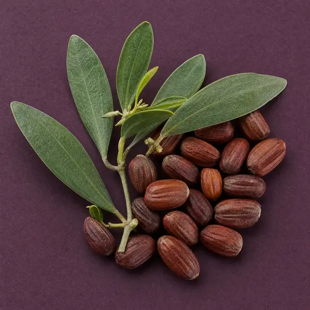 Semillas y hojas de jojoba